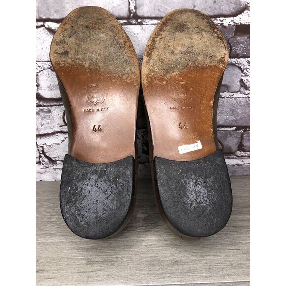 Rodi Taupe Leather Derby Cap Toe Oxfords Lace Up Dress Shoes Men Sz 44EU/11M US - Picture 6 of 16